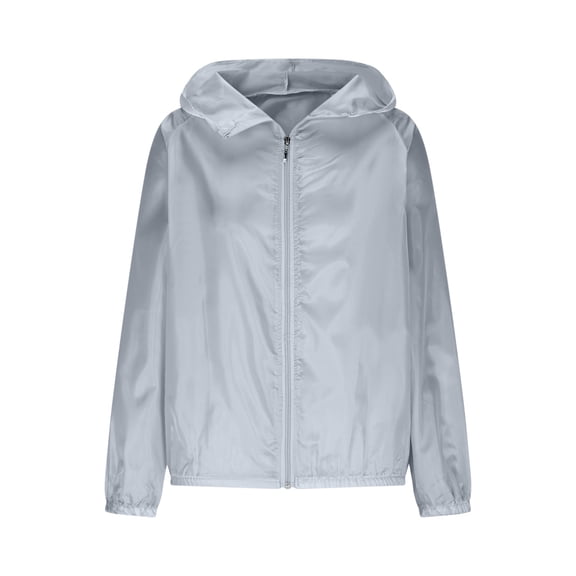 SELONE Light Rain Jacket Women Coats Zipper Long Sleeve Outwear Sun Protection Casual Summer Clothing