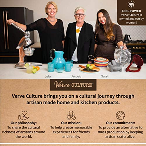 Verve CULTURE Kit de Presse à Tortilla / Presse en Fonte Rouge + Serviette / 6.5 Po Machine à Tortilla