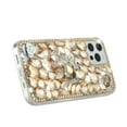 thumbnail image 5 of For Samsung Galaxy S24 Plus /S24+ Bling Crystal 3D Full Diamonds Luxury Sparkle Rhinestone Ornaments Hybrid Cover ,Xpm Phone Case [ Gold Swan Crown Pearl ], 5 of 7