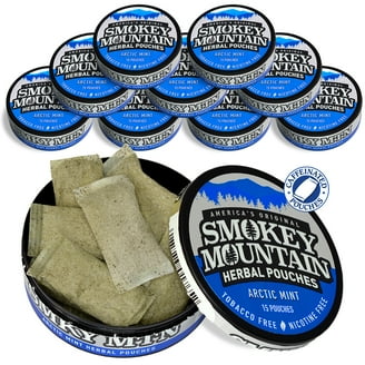 Smokey Mountain Herbal Long Cut – Classic – 10 Can Box - Tobacco Free and  Nicotine Free Snuff