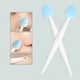 thumbnail image 4 of Pore Brush For Nose Deep Cleansing Silicone Exfoliator Blackhead Removal Tool Heart Shaped Facial Massage Brush Lip Scrub Double Cleaning Brushes, 4 of 4