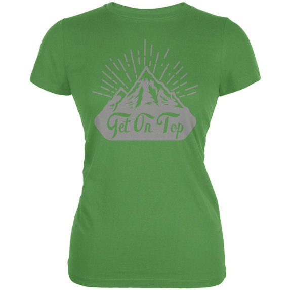 Get On Top Mountain Hiking Juniors Soft T Shirt