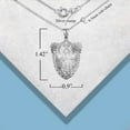 thumbnail image 2 of Factory Direct Jewelry Archangel Saint Michael Wings Sword & Shield Pendant Necklace, 925 Sterling Silver, (Pendant only), 2 of 2