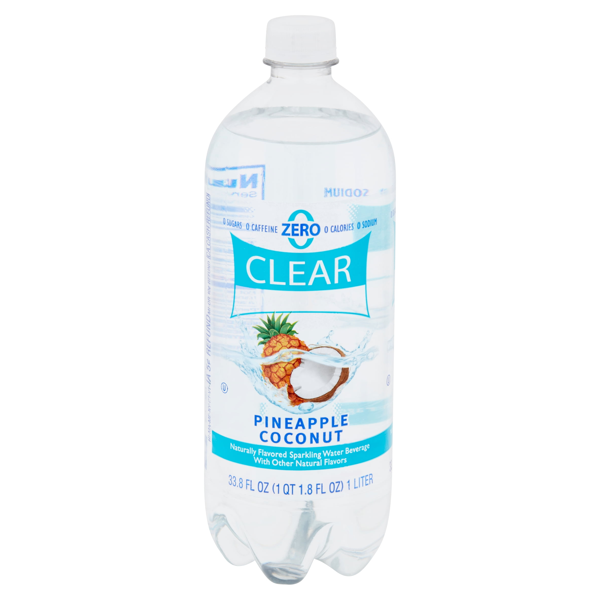 Clear American Pineapple Coconut Sparkling Water, 33.8 Fl Oz, Bottle