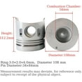 thumbnail image 3 of 4D33 Overhaul Rebuild Kit (No cylinder liner) For Mitsubishi 4D33 4D33T Engine For Fuso Canter FE537 FE637 FE647 FE657 FG637 FE337 FE437 Combustion Chamber 54mm ME016895 ME018280, 3 of 9