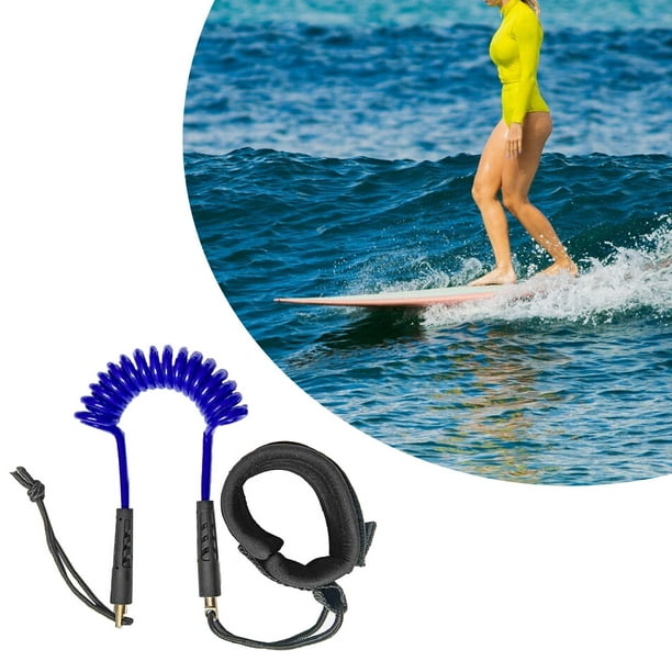 Correa para tabla de Surf, correa para la muñeca, correa para tabla de Paddle enrollada, correa de cuerda de seguridad para esquí acuático, barco de Azul