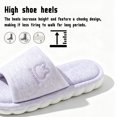thumbnail image 4 of CHICVOMEY Slippers for Women Cozy Soft Lightweight Slip-On House Slippers Linen Cotton House Shoes with Memory Foam for Bedroom Indoor Slippers, 4 of 9