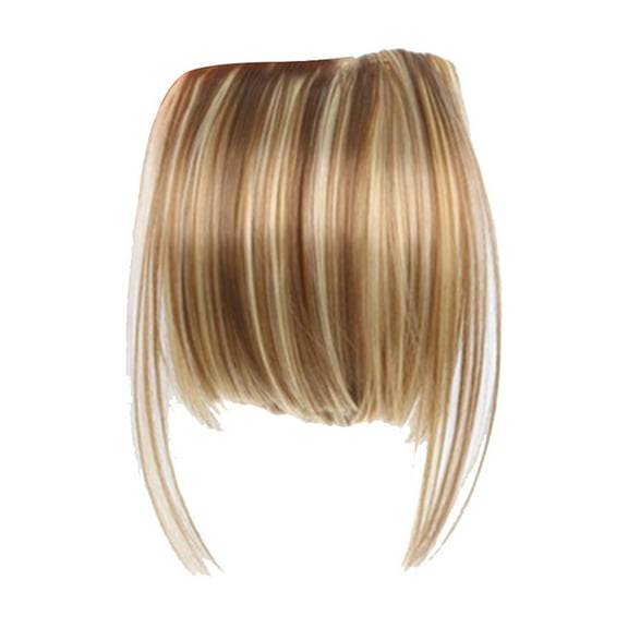 UYUH Wig Front Fringe Head Clipped In The Human Hair Extension Wig Female Air Sideburns for Beautiful Wig Women Girl Fashion Party C-osplay Wig