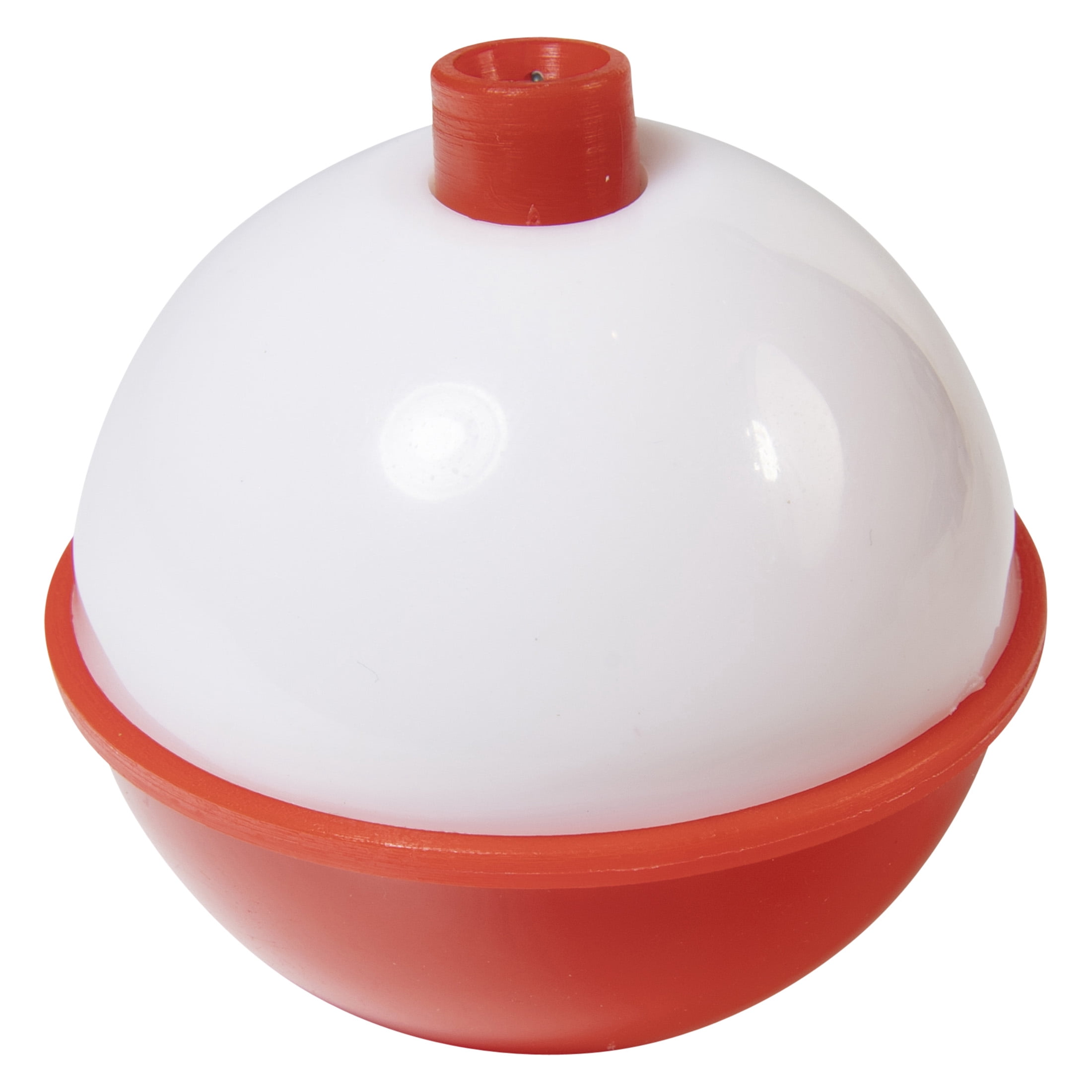 J-Rigged Red & White snap-on Bobber - 1.75in