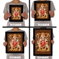 thumbnail image 7 of IBA Indianbeautifulart Goddess Durga Picture Frame Religious Poster Black Wall Frame Deity Photo Frame Wall Decor&nbsp;For Home/ Office/ Temple-8 x 10 Inches, 7 of 7