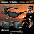 thumbnail image 4 of Bikershades SMALL Night Riding Motorcycle Safety Glasses Foam Padded Women, Boys and Girls…, 4 of 8