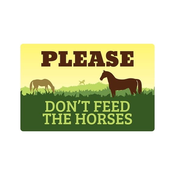 SignMission Z-Please Dont Feed The Horses 8 x 12 in. Please Dont Feed The Horses Sign