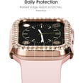 thumbnail image 3 of ALMNVO Diamond Case for Apple Watch Case 44mm 40mm 42mm 38mm Accessories Bling Bumper Protector Cover iWatch Series 3 4 5 6 SE, 3 of 7