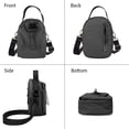 thumbnail image 3 of KXF Small Crossbody Bag for Women Water Bottle Carrier Bag Handbag Drawstring Shoulder Bags with Adjustable Strap Nylon, 3 of 8