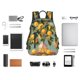 thumbnail image 4 of Disketp Retro Warm Lemon Flower Mochila Ligera e Impermeable, Mochila de Día Resistente para Viajes, Senderismo y Uso Diario para Hombre y Mujer, 4 of 7