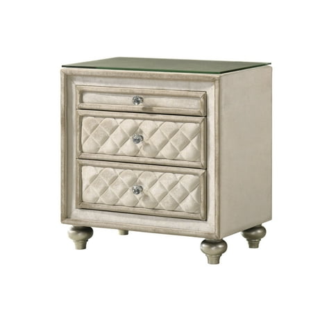 Newboti Furniture Beige 2-Drawer Nightstand 08983