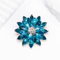 thumbnail image 3 of Snowflake Crystal Brooch Pin for Women Multi-Layered Cubic Zirconia Flower Lapel Pin Corsage Badge for Clothing Dress Suit Decoration Fashion Jewelry, 3 of 9