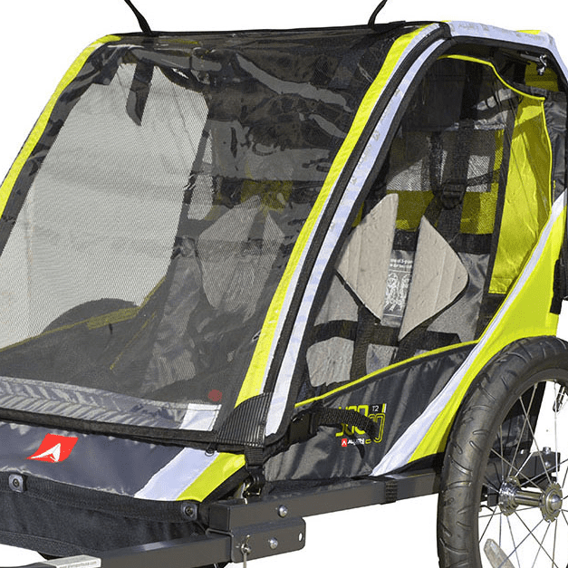 Allen Sports Deluxe Steel 2 Child Bicycle Trailer and Stroller Model S2 Black Walmart