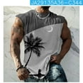 thumbnail image 4 of Vivianyo HD Men's Sleeveless Vest Top Summer Men Casual Fashion Printing Pullover Round Neck Sports Tank Tops Vest, 4 of 6