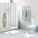 thumbnail image 5 of Matsuzay Juego de cortinas de ducha impermeables Reed Lake Reflection para baño tranquilo Stone Water Grassy 180 * 180CM Type2 NO2, 5 of 6