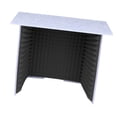 thumbnail image 2 of Bunblic Housse de Bureau Insonorisée Cabine d'Enregistrement Vocal Compacte Réduisant le Bruit Robuste Portable pour Studio d'Enregistrement Musical Podcasting Noir 60cm, 2 of 8