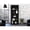 Black, variant on Home Bookcase With 4-shelf, Matt Gray/white - Exhibits Office Books & Decorations 4-shelf In Ideal For And Decor