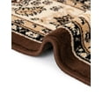 thumbnail image 4 of Unique Loom Sialk Hill Collection Area Rug - Washington (5' 3" x 8' Rectangle Brown/Black) Floral Traditional Perfect For Living Room Bed Room Dining Room Office, 4 of 6