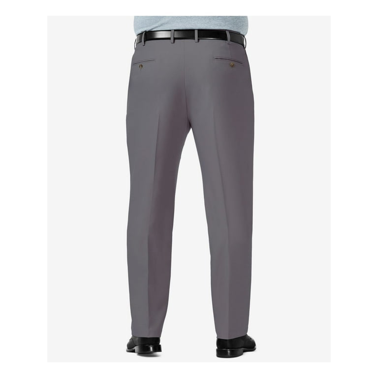 パンツ CLASSIC FIT TROUSERS GRAIGE Haggar, Cool 18 PRO pant. Solid Plain Front. Classic Fit