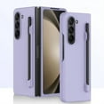 thumbnail image 1 of For Samsung Galaxy Z Fold 7 Slim Matte PC Shockproof Phone Cases With S Pen - Purple, 1 of 5