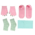 thumbnail image 4 of Juego de calcetines y guantes de gel hidratante, guantes y calcetines de spa, guantes de gel, juego de calcetines para el talón, guantes hidratantes con pantalla táctil, diseño elevado, 4 of 8