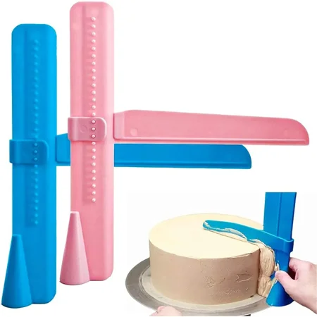 

Cake Smoothie Adjustable Cake Spatula Cake Scraper Fondant Smoothing Tool Cake Decorating Smoothie Polisher (Pack of 2)