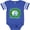 Football Blue and White, variant on Inktastic I want a Hippopotamus for Christmas Boys or Girls Baby Bodysuit