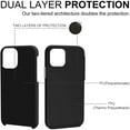 thumbnail image 7 of CellEver for iPhone 12/12 Pro Case - Dual Guard Series, Military Grade Protection, Ultra Slim, Sturdy Shock Absorbent Phone Cover (Black), 7 of 7