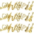 thumbnail image 6 of Raindrops Durable Golden Miniature Musical Instruments Set for Dollhouse Decor 35pcs Plastic Collection, 6 of 7