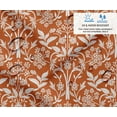 thumbnail image 2 of Soimoi Upholstery & Outdoor Fabric By 5 Yard - Leaves Print - 56" Wide Water-Repellent Cloth for Furniture, Bags & Patio Projects - Orange, 2 of 7