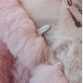 thumbnail image 5 of NAISIBABY Faux Fur Coat for Girls, Super Soft Warm Fuzzy Buttons Winter Dress Plush Parka Outwear Pink 7T, 5 of 5