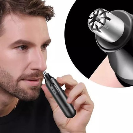Electric Nose Hair Trimmer & Groomer – Battery-Powered For Ear, Face, Eyebrow, Beard 12 thumbnail image