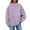 Purple, variant on MELDVDIB Womens Sweatshirt Turtleneck Fashion Casual Solid Color Sweatshirt Fall Winter Long Sleeve Comfy Oversized Pullover Tops with Pocket