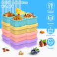 thumbnail image 4 of 4Pcs Salad Dressing Containers To Go 3oz Mini Silicone Food Storage Container with Lid Leakproof Airtight Sauce Dressing Container, 4 of 8