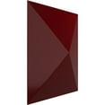 thumbnail image 2 of Ekena Millwork 11 7/8"W x 11 7/8"H Sellek EnduraWall Decorative 3D Wall Panel, Gloss Merlot (12-Pack for 11.76 Sq. Ft.), 2 of 6