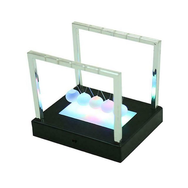 Bolas de acero de equilibrio suministros de enseñanza escolar Péndulo de Kuymtek ciencia física Bola de equilibrio de acero con interruptor de Base negra