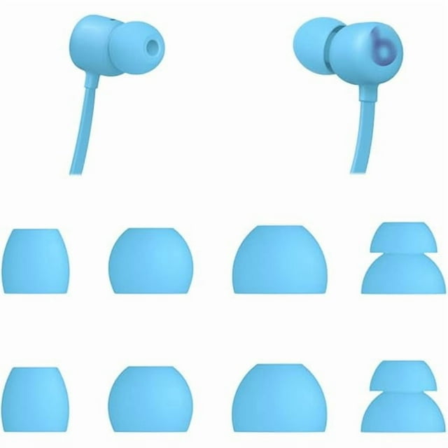 wonima44 Ear Tips Compatible with Beats Flex Earbuds, S/M/L/D 4 Sizes 4 Pairs Soft Silicone Eargels Replacement Earbuds Tips Ear Tips, Compatible with Beats Flex, 4 Pairs (Blue)