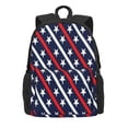 thumbnail image 2 of Zufioo Patriotic Star Pattern Adult Backpack,Wear-resistant and Breathable Multi-pocket Backpack, Suitable for Travel, Business and Outdoor Activities, 2 of 9