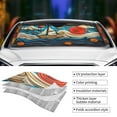 thumbnail image 3 of Kdxio Whimsical Sailboat Ocean Art Print Front Windshield Sun Shade,Folding Auto Sunshade for Car Truck SUV-Medium, 3 of 5