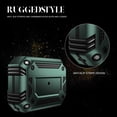 thumbnail image 6 of Dteck for AirPods 3rd Generation (2021) Case, Hybrid Protective Case with Carabiner, Shockproof Cover with Keychain for Airpod 3 Wireless Charging Case Accessories [Front LED Visible], darkgreen, 6 of 7