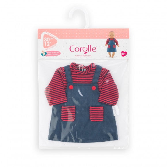 Corolle : Striped dress for doll 12"/30 cm