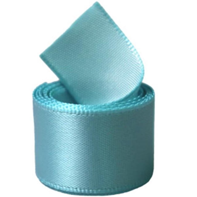 Papilion R07430538032850YD 1.5 in. Single-Face Satin Ribbon 50 Yards - Island Blue
