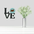 thumbnail image 2 of Caroline's Treasures BB8155WALV Merino Sheep Blue Check Metal Wall Artwork LOVE, 12X12, multicolor, 2 of 2