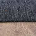 thumbnail image 6 of Rugsotic Carpets Hand Knotted Wool Area Rug 6'x9' Charcoal Contemporary Rectangle Indoor Rug for Living Room, Bedroom Antimicrobial L00109, 6 of 8