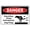 Warning Sign 2, variant on Warning Sign - Wear Chemical Goggles Face Shield, 8"x12" Aluminum Tin Sign, for Home, Coffee Bar, Wall Decor, PPE Safety Sign